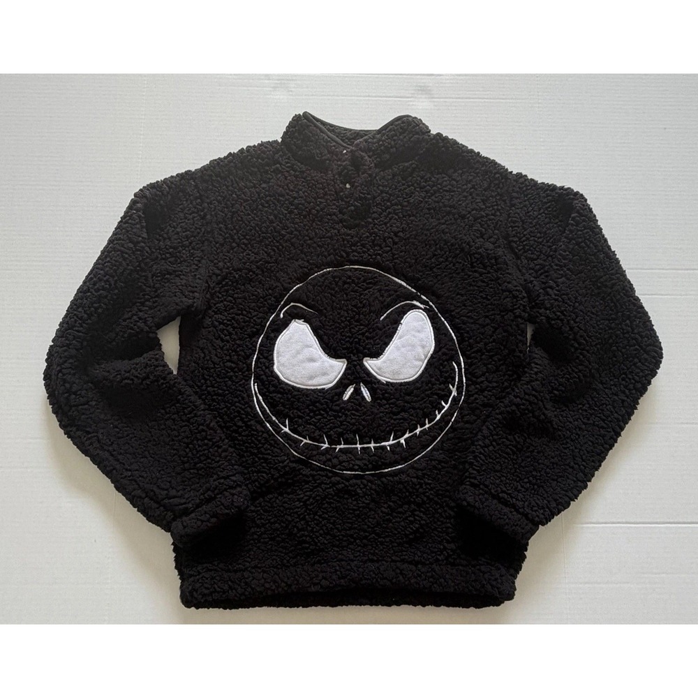 Disney Nightmare Before Christmas Jack Skellington Sherpa Pullover  Xs Unisex